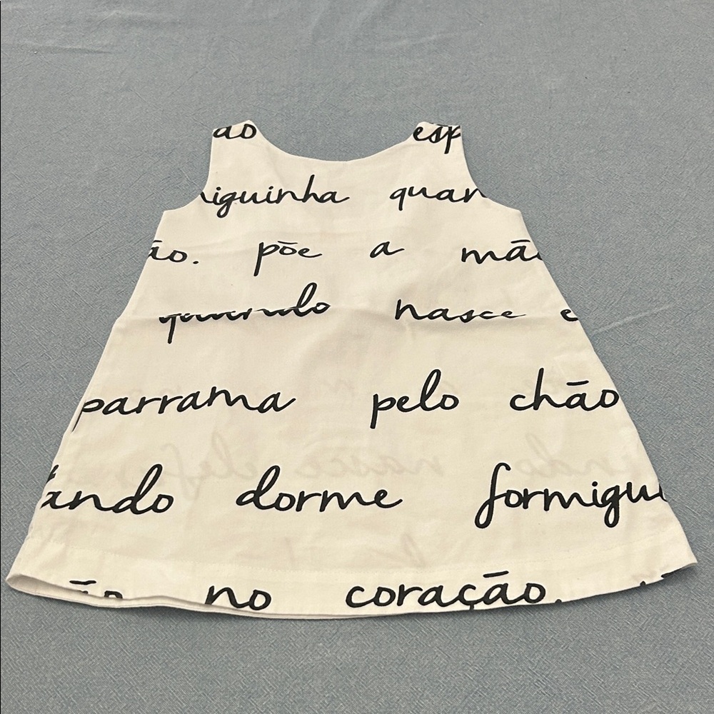 Chic Kids Dress with Script Design